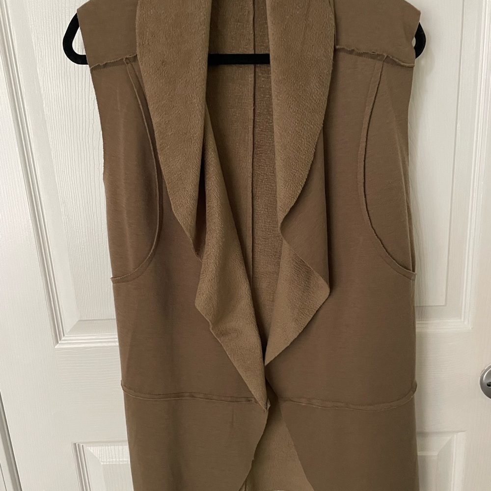 Altar'd State Cozy Tan Vest